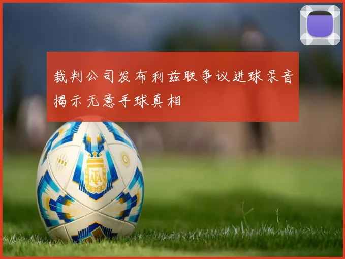 裁判公司发布利兹联争议进球录音揭示无意手球真相